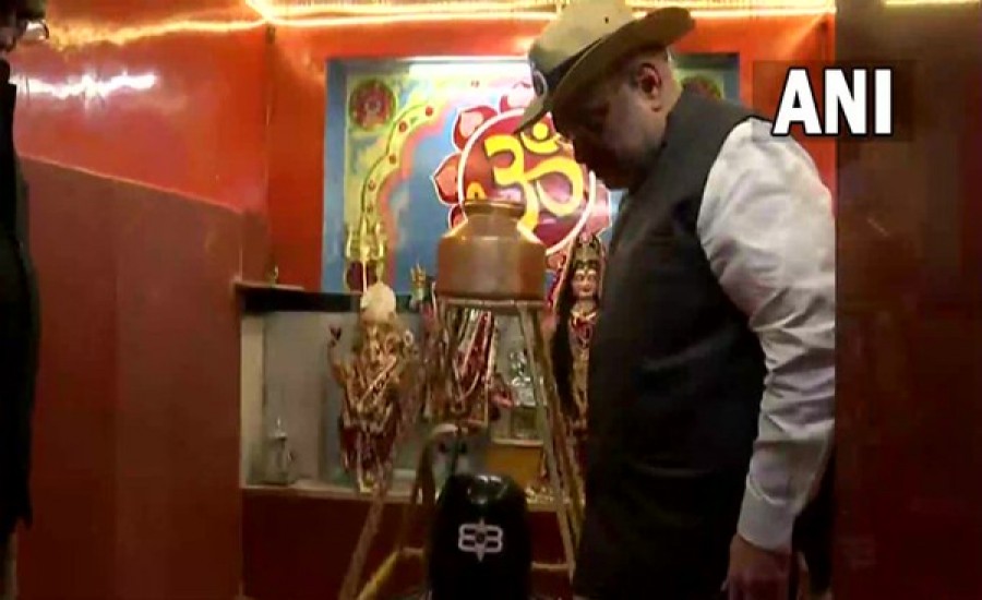 केंद्रीय गृह मंत्री अमित शाह ने जैसलमेर के श्री मातेशवरी तनोट राय मंदिर में पूजा की