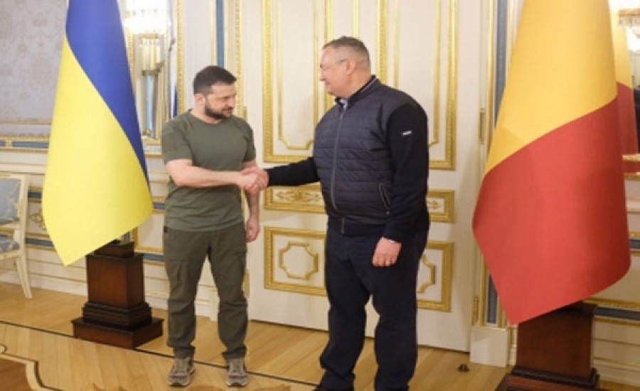 जेलेंस्की, रोमानियाई पीएम निकोले सिउका से की मुलाकात, यूक्रेन में युद्ध पर की चर्चा