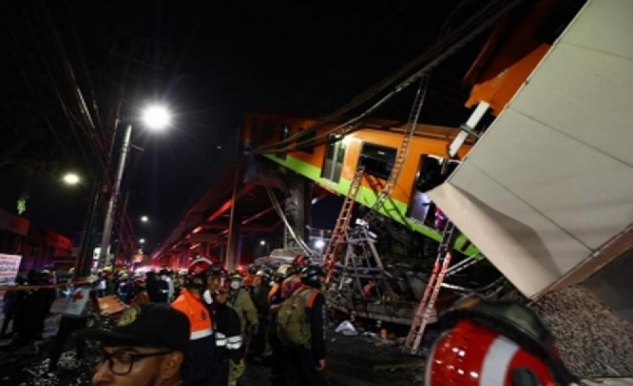 भूमिगत रेल पुल ढहने से मेक्सिको सिटी में 23 लोगों की मौत
