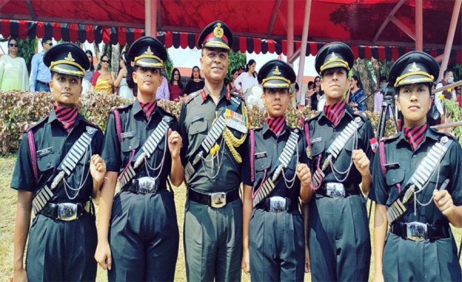 5 महिला अधिकारियों का पहला बैच इंडियन आर्मी की आर्टिलरी रेजिमेंट में शामिल